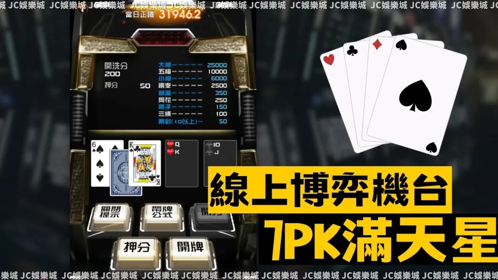 線上7pk機台遊戲玩法